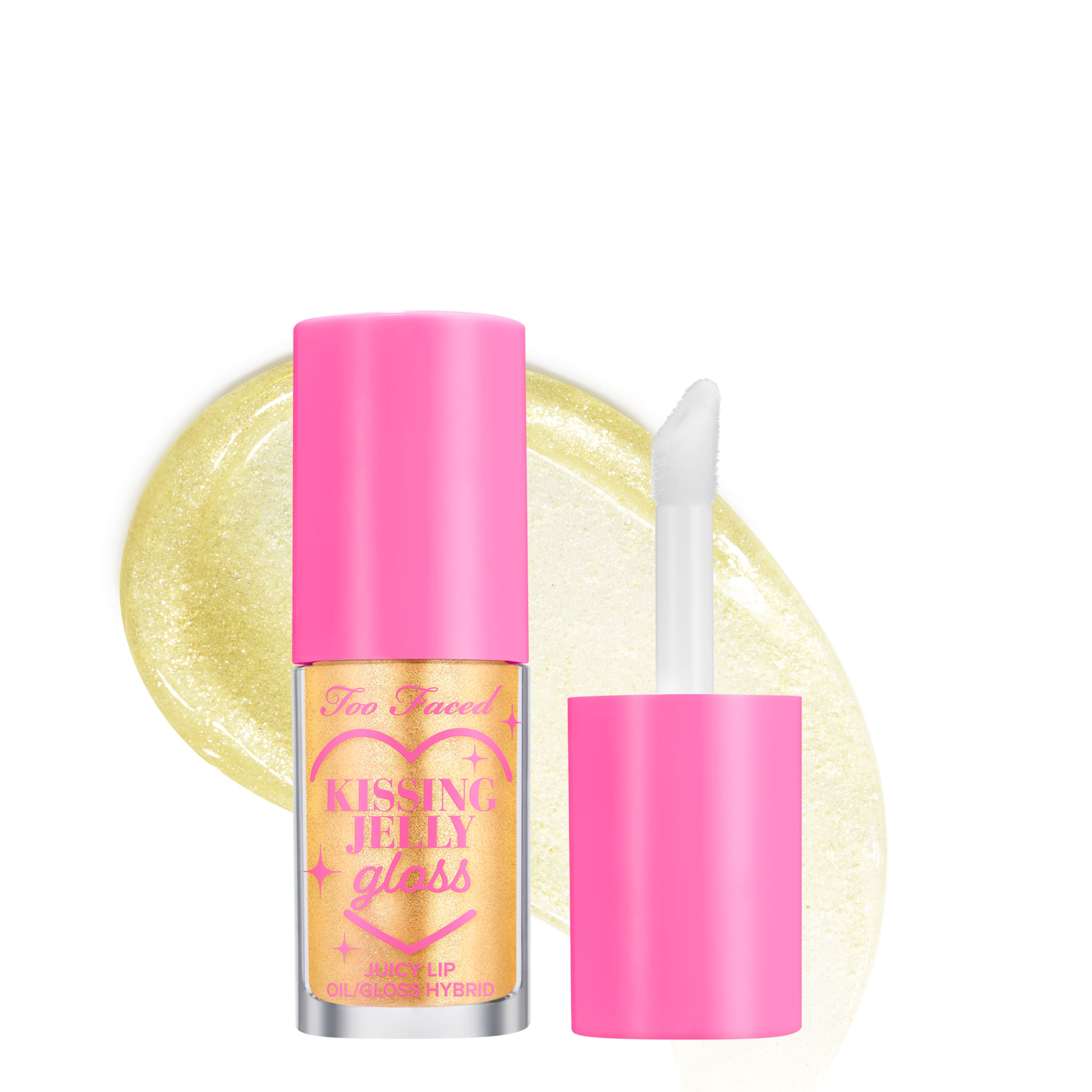 Kissing Jelly Hydrating Lip Oil Gloss, Strawberry Frosting, NET WT. 0.15 OZ. / 4.50 mL