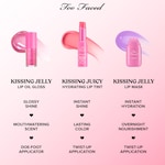 Kissing Jelly Hydrating Lip Oil Gloss, Strawberry Frosting, NET WT. 0.15 OZ. / 4.50 mL