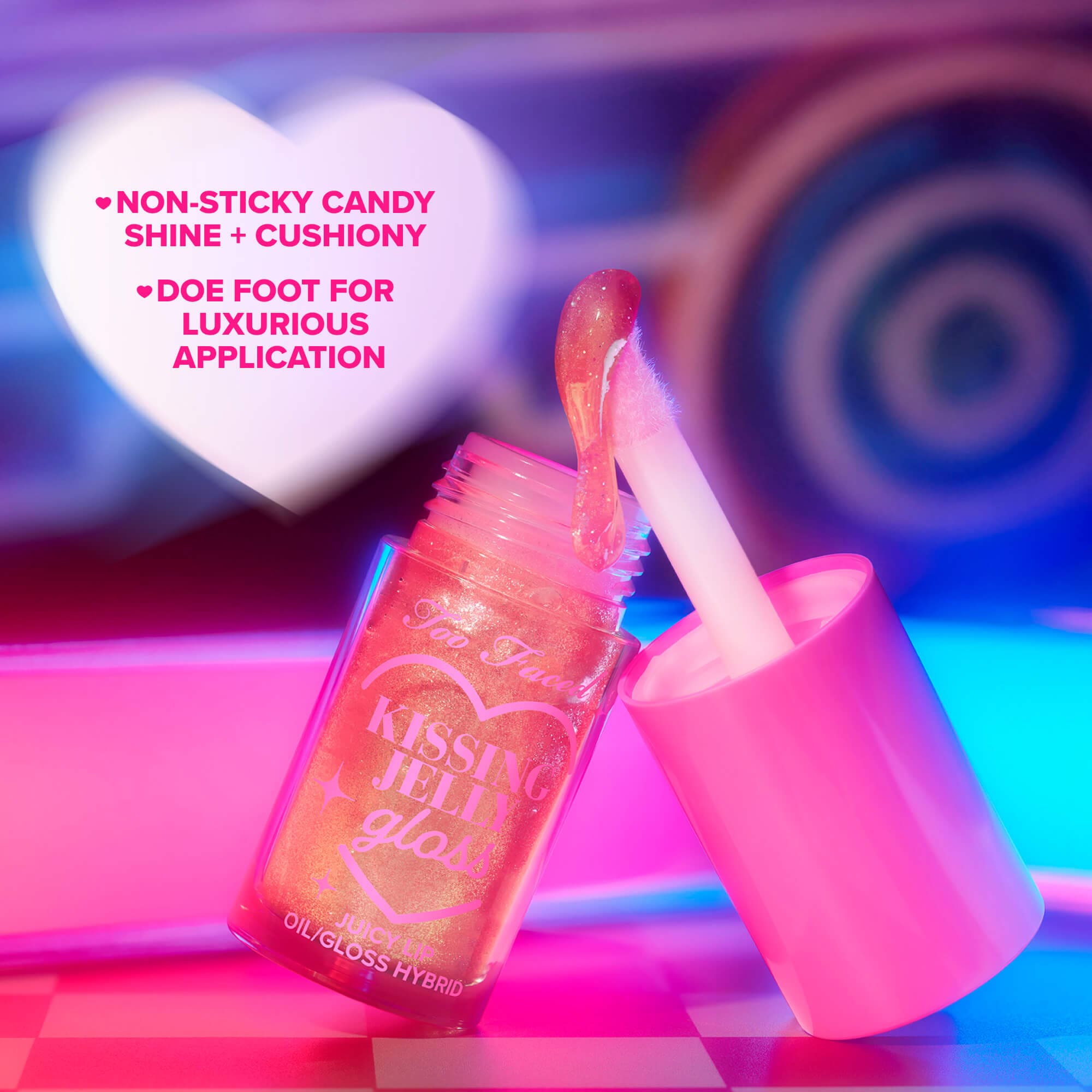 Kissing Jelly Lip Oil Gloss Set: Bubblegum & Sweet Cotton Candy