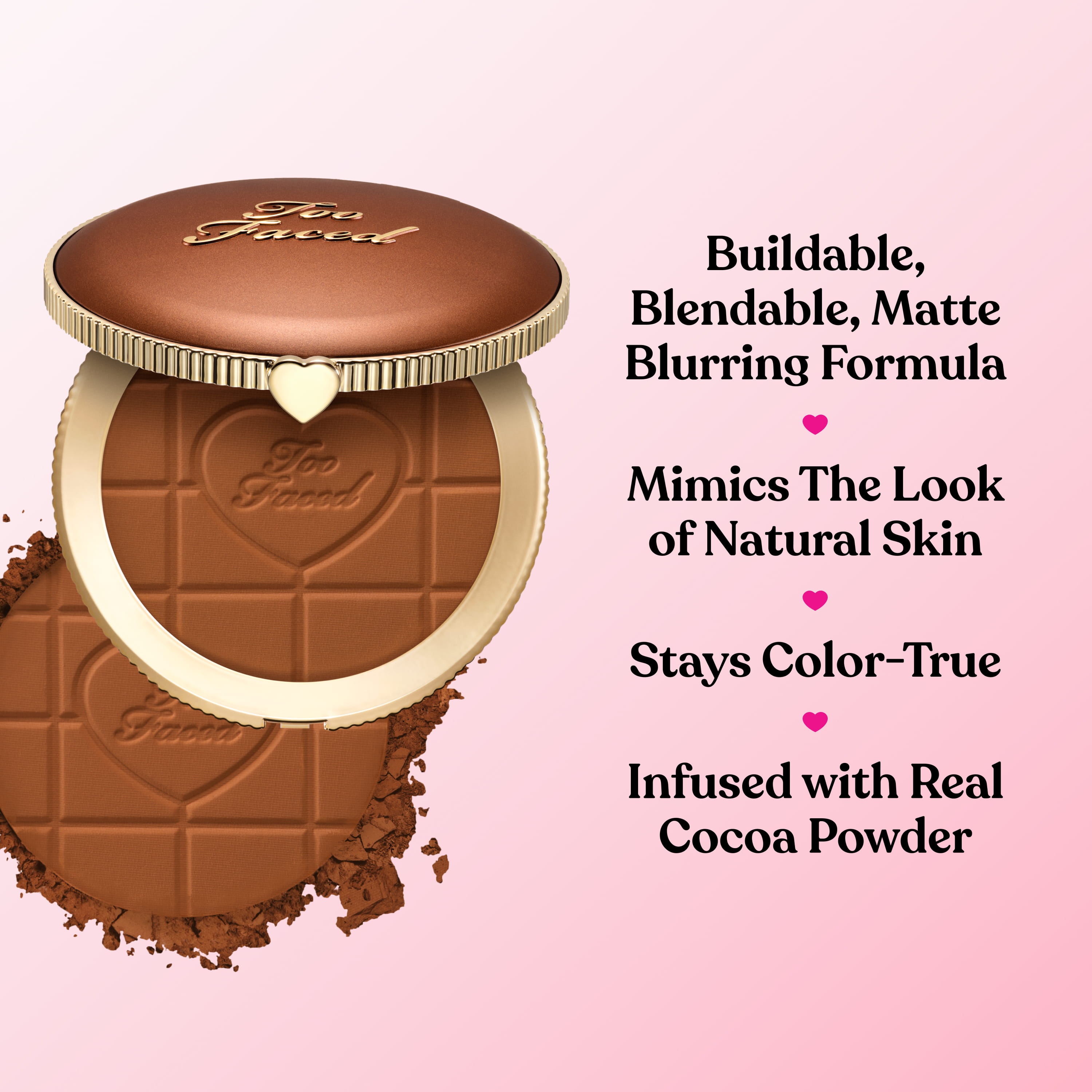 Chocolate Soleil Matte Blurring Bronzer, Chocolate Soleil, NET WT. 0.28 OZ. / 8.0 g