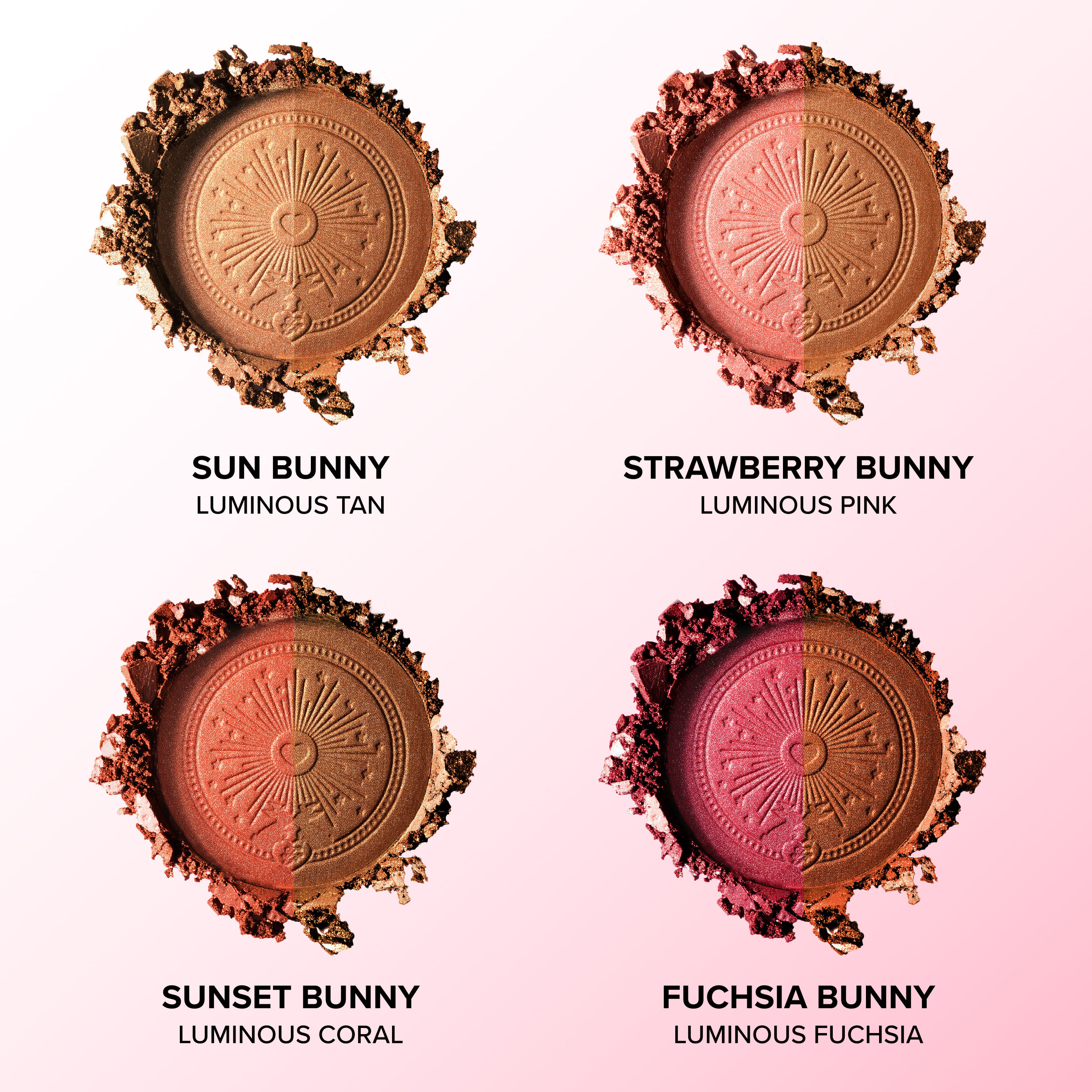 Sun Bunny Blushing Bronzer, Sunset Bunny, NET WT. 0.28 OZ. / 8.0 g