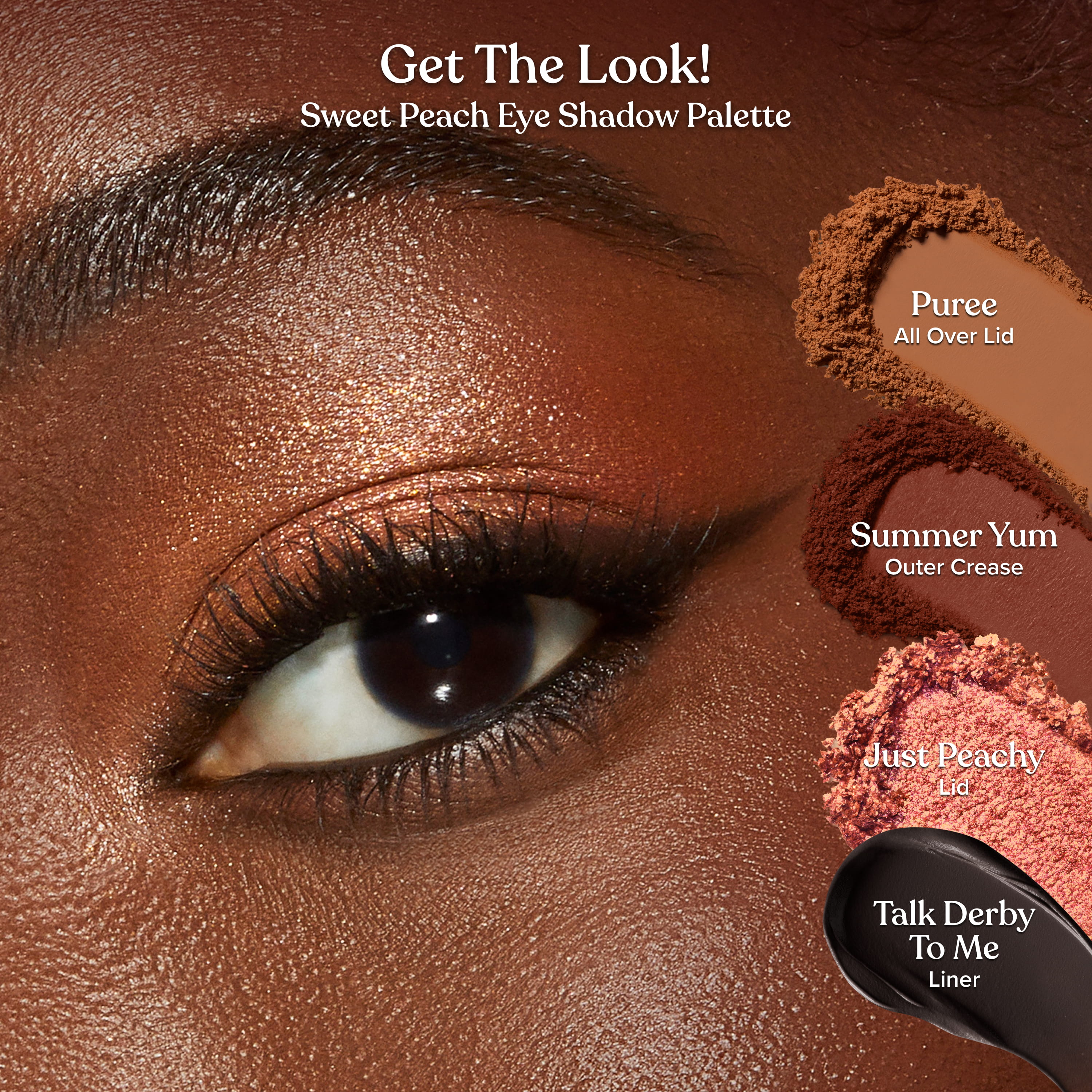 Sweet Peach Eye Shadow Palette, NET WT. 0.32 OZ. / 9.0 g