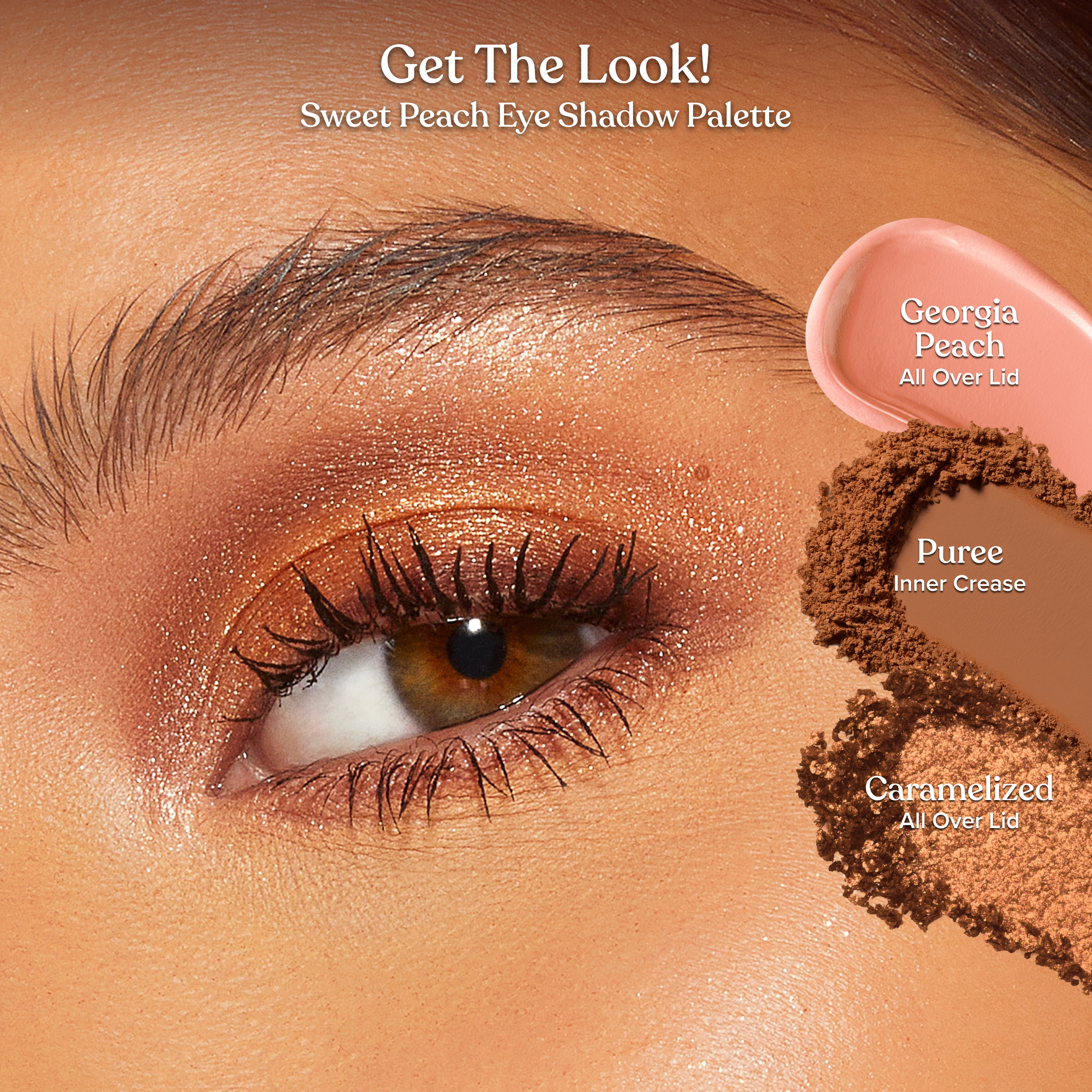 Sweet Peach Eye Shadow Palette, NET WT. 0.32 OZ. / 9.0 g