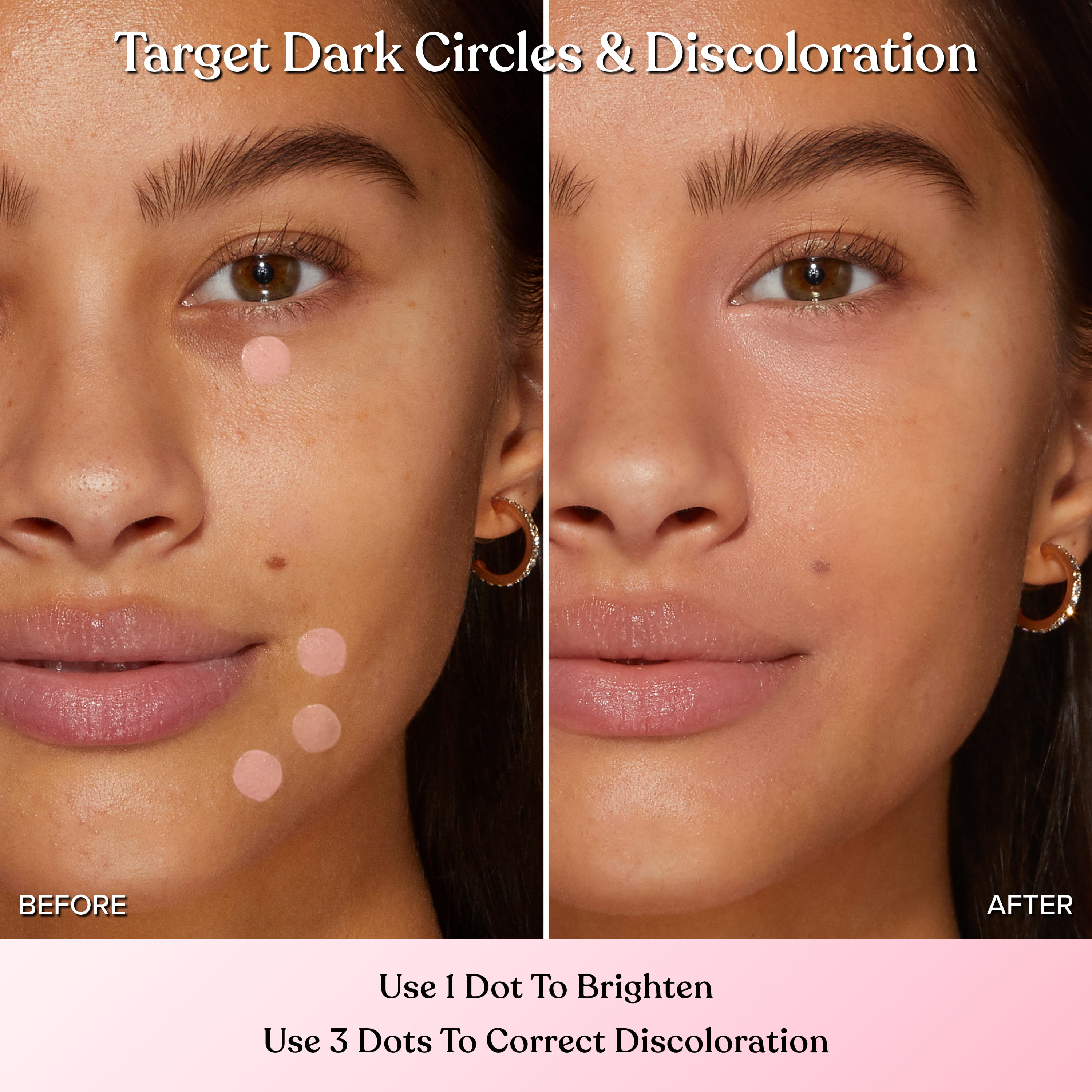 Born This Way Super Coverage Brighten & Correct Concealer, Pink, NET WT. 0.06 OZ. / 2.0 mL