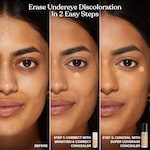 Born This Way Super Coverage Brighten & Correct Concealer, Pink, NET WT. 0.06 OZ. / 2.0 mL