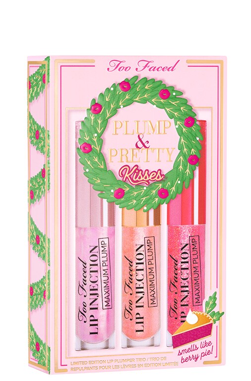 Plump & Pretty Kisses: Travel Size Lip Plumper Gloss Trio Set