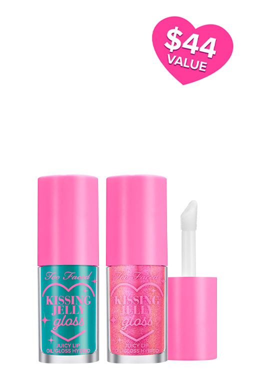 Kissing Jelly Lip Oil Gloss Set: Bubblegum & Sweet Cotton Candy