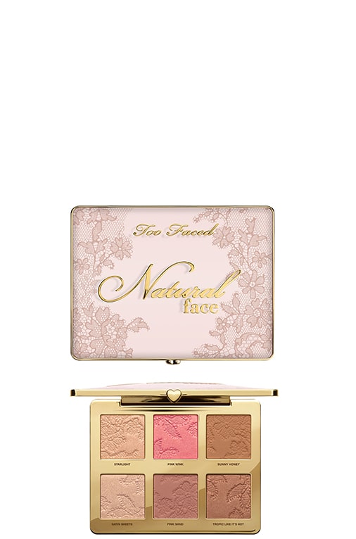 Natural Face Highlight, Blush, & Bronzing Veil Face Palette