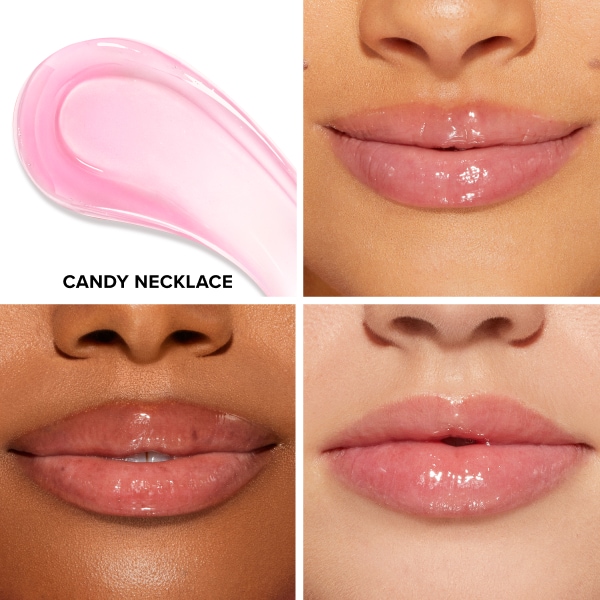 Kissing Jelly Hydrating Lip Oil Gloss, Candy Necklace, NET WT. 0.15 OZ. / 4.50 mL